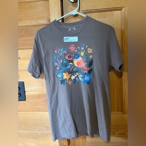 Comfort Colors Brown Tee with Vibrant Design